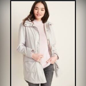 OLD NAVY Women's Light Gray Utility Jacket size S